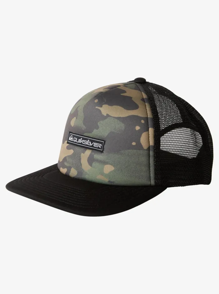 Hats Men Quiksilver Emu Coop Trucker Hat Black