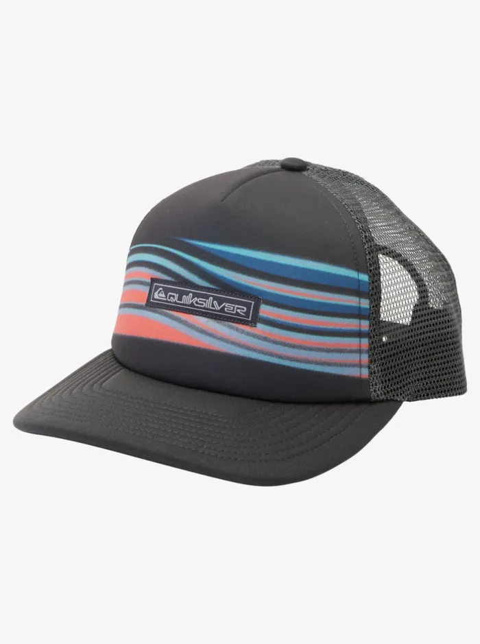 Hats Men Quiksilver Emu Coop Trucker Hat Blue Radiance
