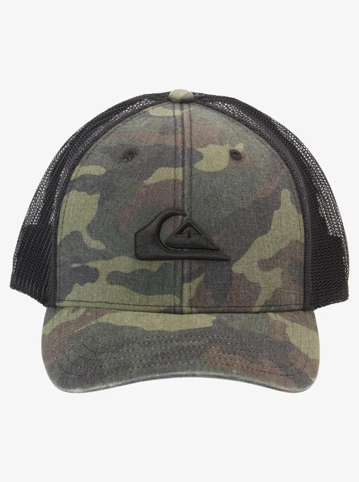 Hats Men Quiksilver Grounder Trucker Hat Camo Hats Men Quiksilver Grounder Trucker Hat Camo