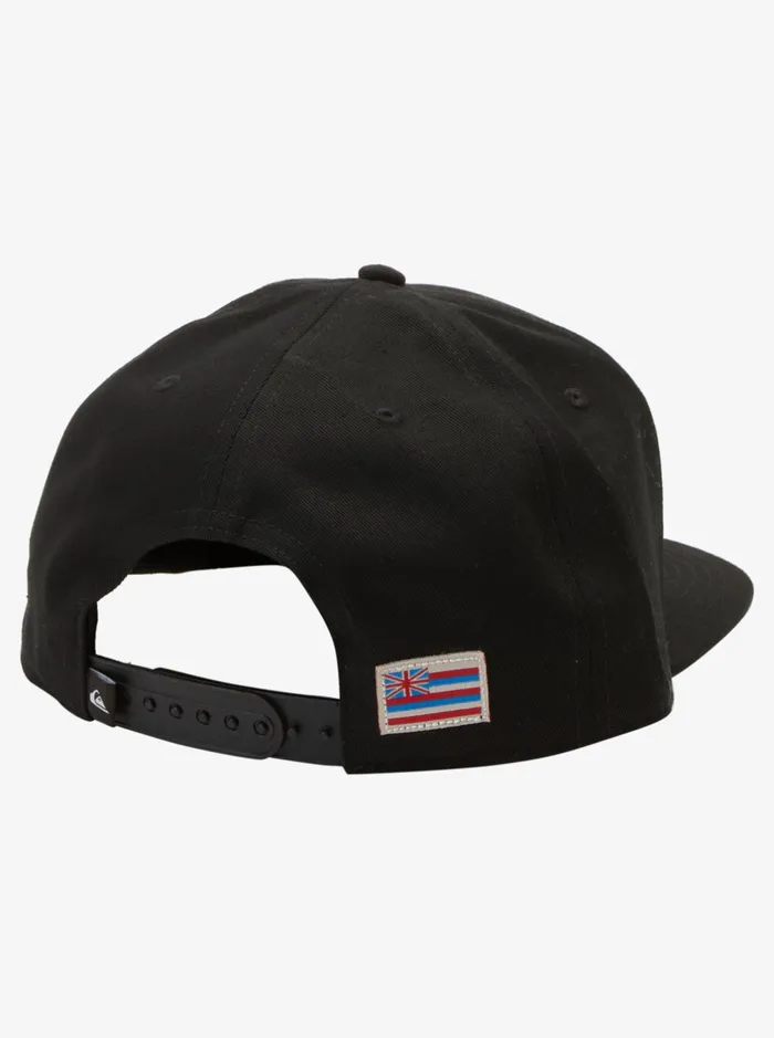 Hats Men Quiksilver Hawaii Rooted Snapback Hat Black Hats Men Quiksilver Hawaii Rooted Snapback Hat Black