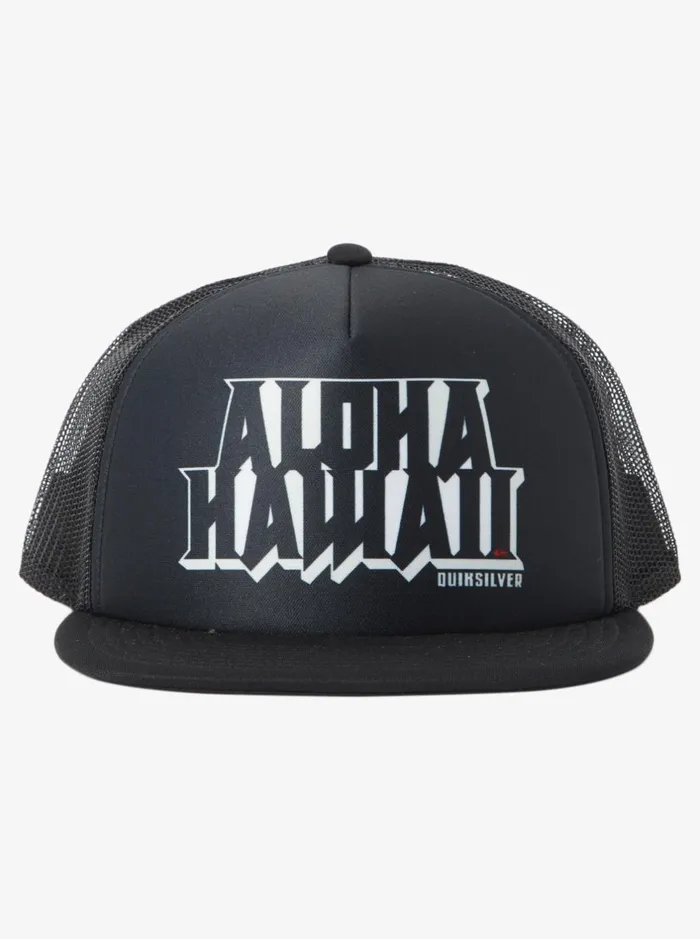 Hats Men Quiksilver Hi Island Rock Trucker Hat Black