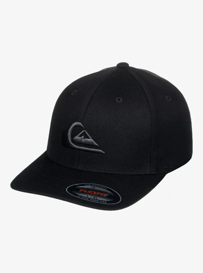 Hats Men Quiksilver Mountain And Wave Flexfit Hat Blackblack