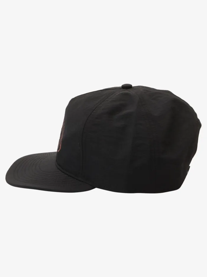 Hats Men Quiksilver Nylo Cap Snapback Hat Black Hats Men Quiksilver Nylo Cap Snapback Hat Black