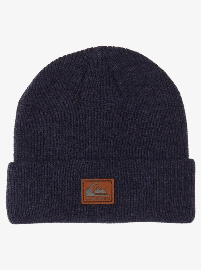 Hats Men Quiksilver Performer Cuff Beanie Navy Blazer Heather