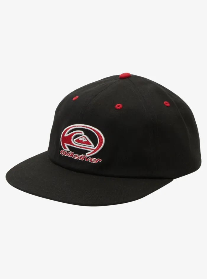 Hats Men Quiksilver Saturn Crawler Snapback Hat Black