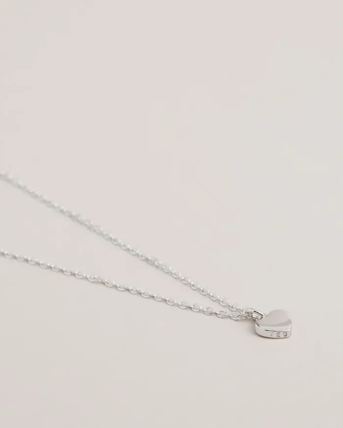 Heart Pendant Necklace Silver Color Women Ted Baker Jewelry Heart Pendant Necklace Silver Color Women Ted Baker Jewelry