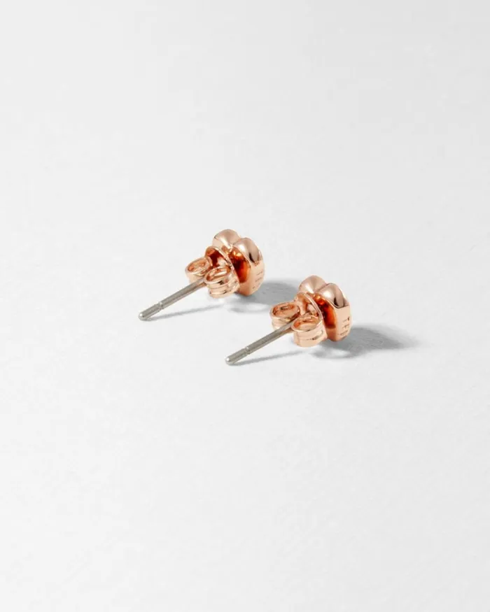 Heart Stud Earrings Rosegold Color Women Ted Baker Jewelry