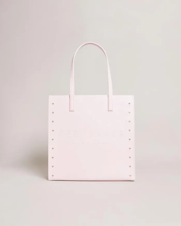 Heart Studded Large Icon Bag Pale Pink Women Ted Baker Bags Heart Studded Large Icon Bag Pale Pink Women Ted Baker Bags