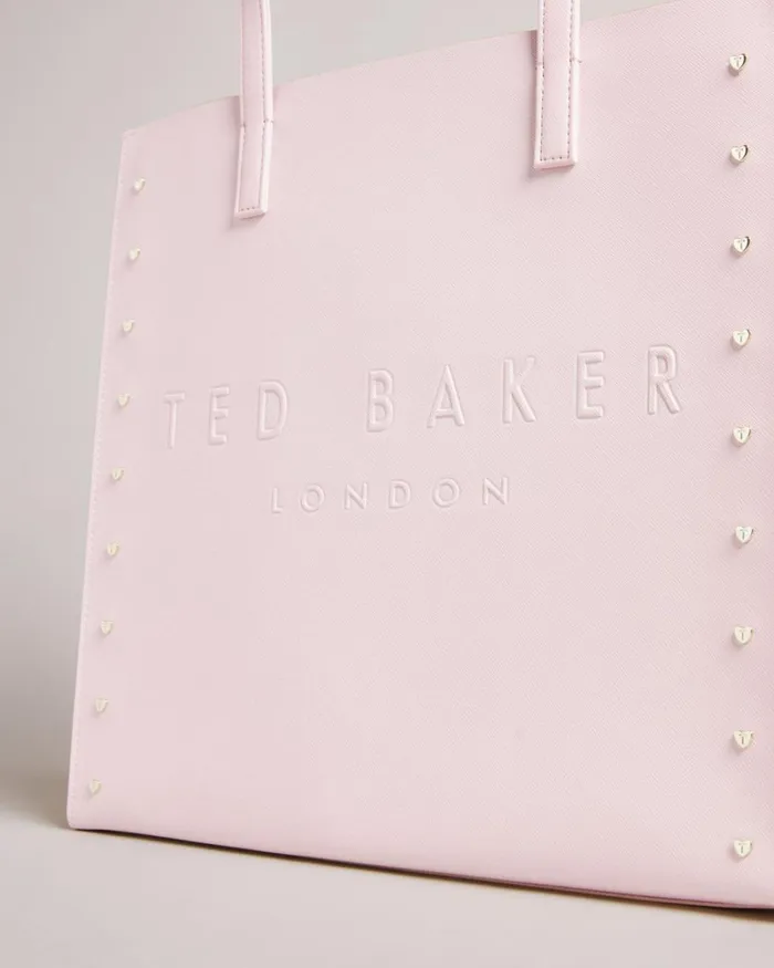 Heart Studded Large Icon Bag Pale Pink Women Ted Baker Bags Heart Studded Large Icon Bag Pale Pink Women Ted Baker Bags