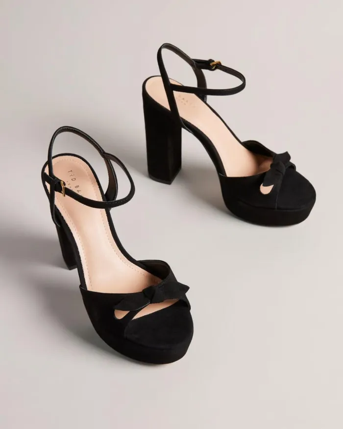 Heeled Platform Sandals Black Women Ted Baker Sandals and Sliders Heeled Platform Sandals Black Women Ted Baker Sandals and Sliders