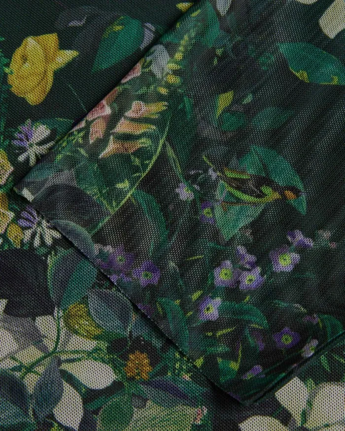 High Neck Mesh Top Black Women Ted Baker Clothing