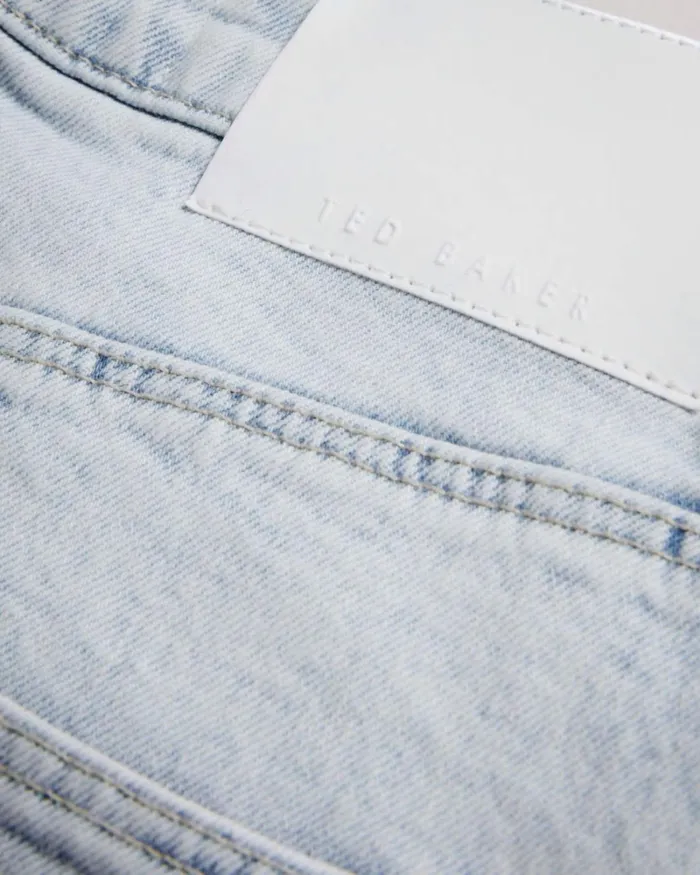 High Rise Denim Shorts Light Wash Women Ted Baker Clothing