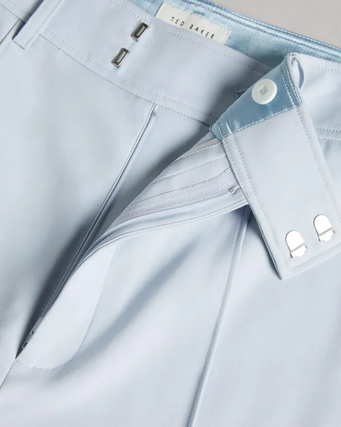 High Waisted Wide Leg Trousers Baby Blue Women Ted Baker Clothing High Waisted Wide Leg Trousers Baby Blue Women Ted Baker Clothing