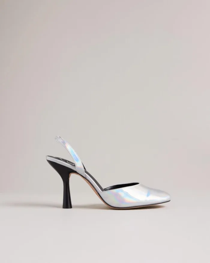 Holographic Slingback Heels Silver Women Ted Baker Heels Holographic Slingback Heels Silver Women Ted Baker Heels