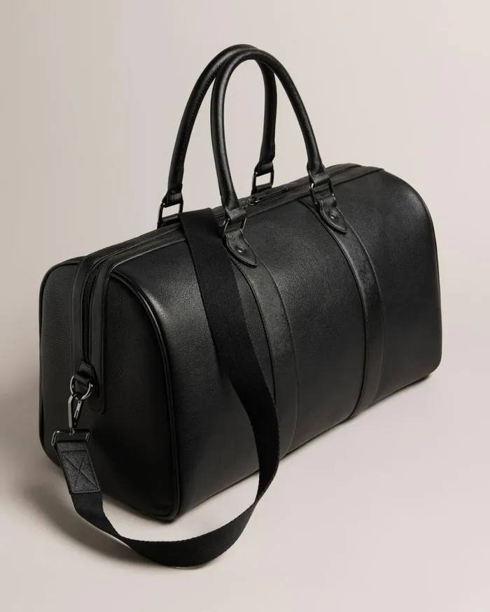 House Check PU Holdall Black Men Ted Baker Duffel Bags House Check PU Holdall Black Men Ted Baker Duffel Bags