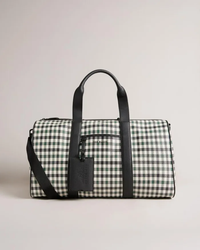 House Check PU Holdall Dark Blue Men Ted Baker Suitcases and Travel Bags House Check PU Holdall Dark Blue Men Ted Baker Suitcases and Travel Bags