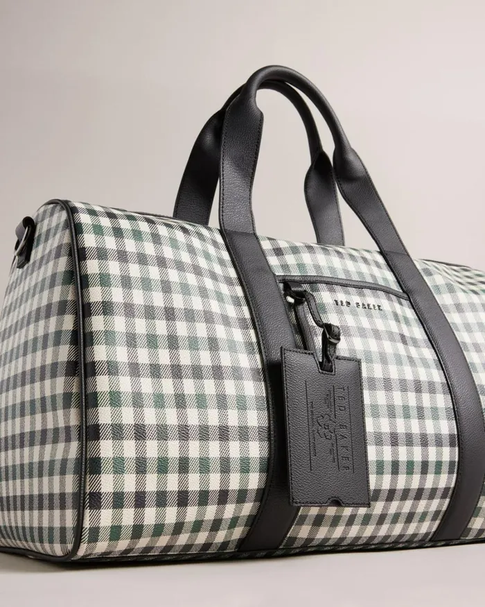House Check PU Holdall Dark Blue Men Ted Baker Suitcases and Travel Bags House Check PU Holdall Dark Blue Men Ted Baker Suitcases and Travel Bags
