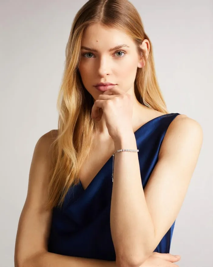 Icon Crystal Slider Bracelet Silver Color Women Ted Baker Jewelry Icon Crystal Slider Bracelet Silver Color Women Ted Baker Jewelry