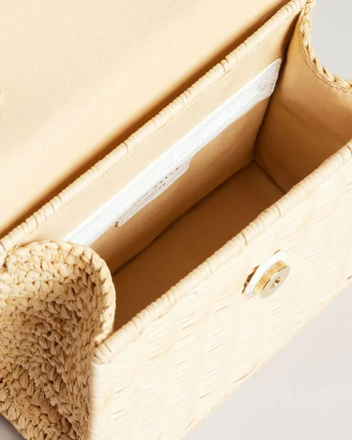 Imitation Croc Basket Bag Ecru Women Ted Baker Bags
