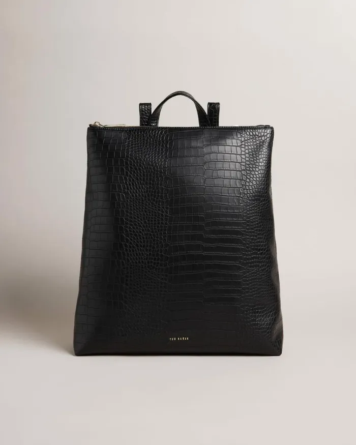 Imitation Croc Large Backpack Black Women Ted Baker Bags Imitation Croc Large Backpack Black Women Ted Baker Bags