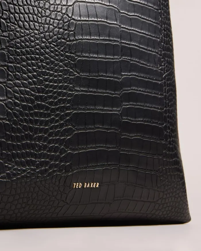Imitation Croc Large Backpack Black Women Ted Baker Bags Imitation Croc Large Backpack Black Women Ted Baker Bags