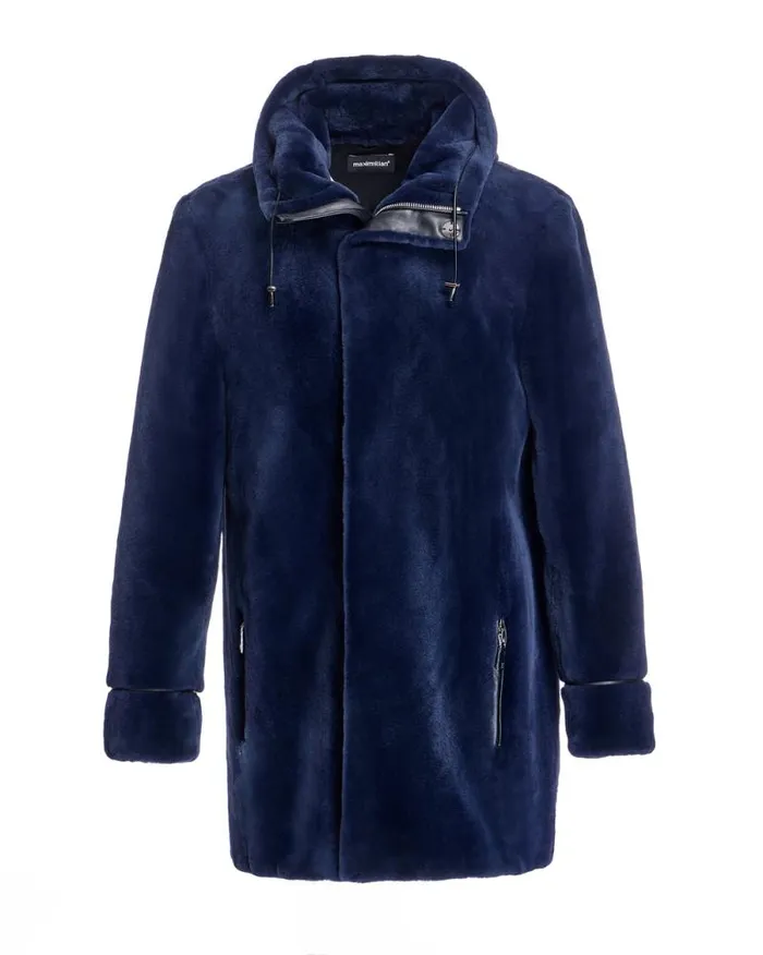 Jackets Men039s Maximilian Sheared Mink Hooded Coat
