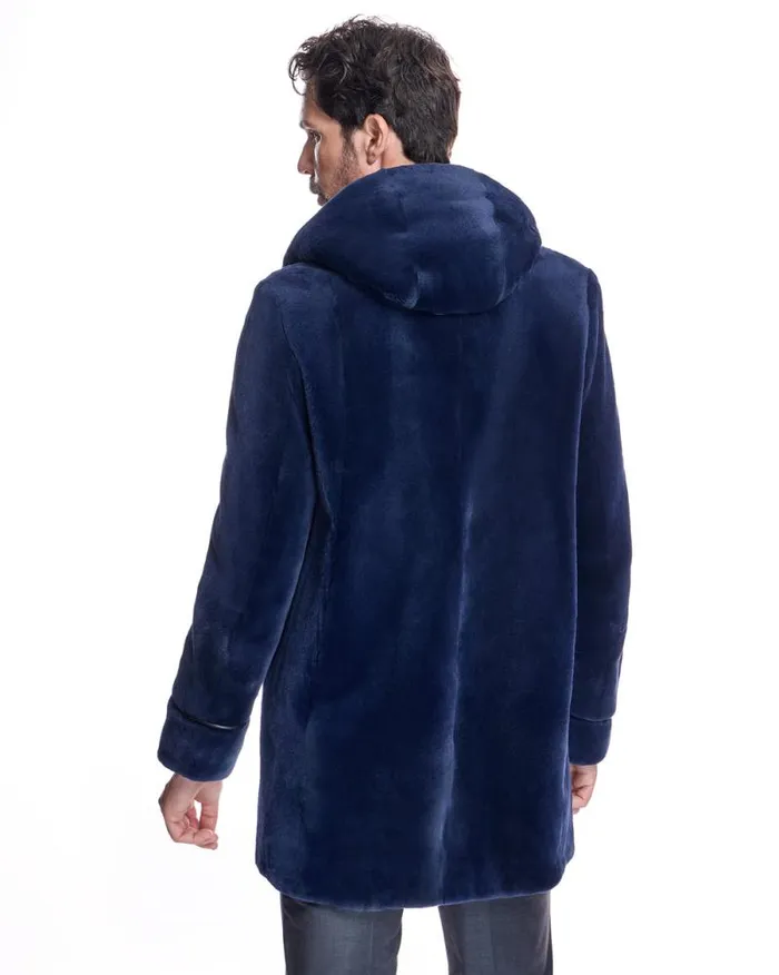 Jackets Men039s Maximilian Sheared Mink Hooded Coat