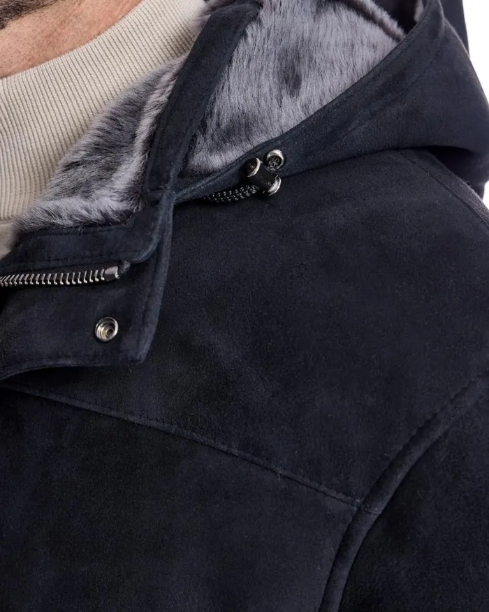 Jackets Men039s Maximilian Shearling Hooded Coat