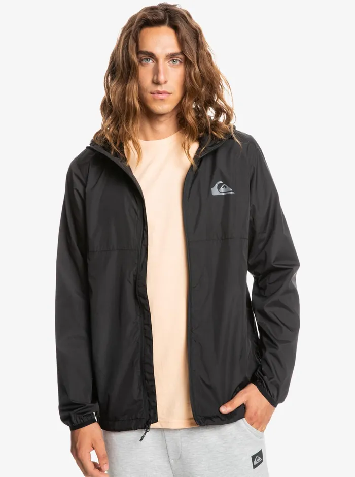 Jackets Men Quiksilver Everyday Windbreaker Jacket Black Jackets Men Quiksilver Everyday Windbreaker Jacket Black