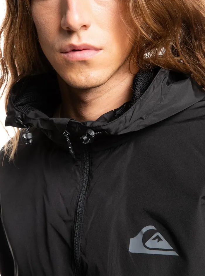 Jackets Men Quiksilver Everyday Windbreaker Jacket Black Jackets Men Quiksilver Everyday Windbreaker Jacket Black