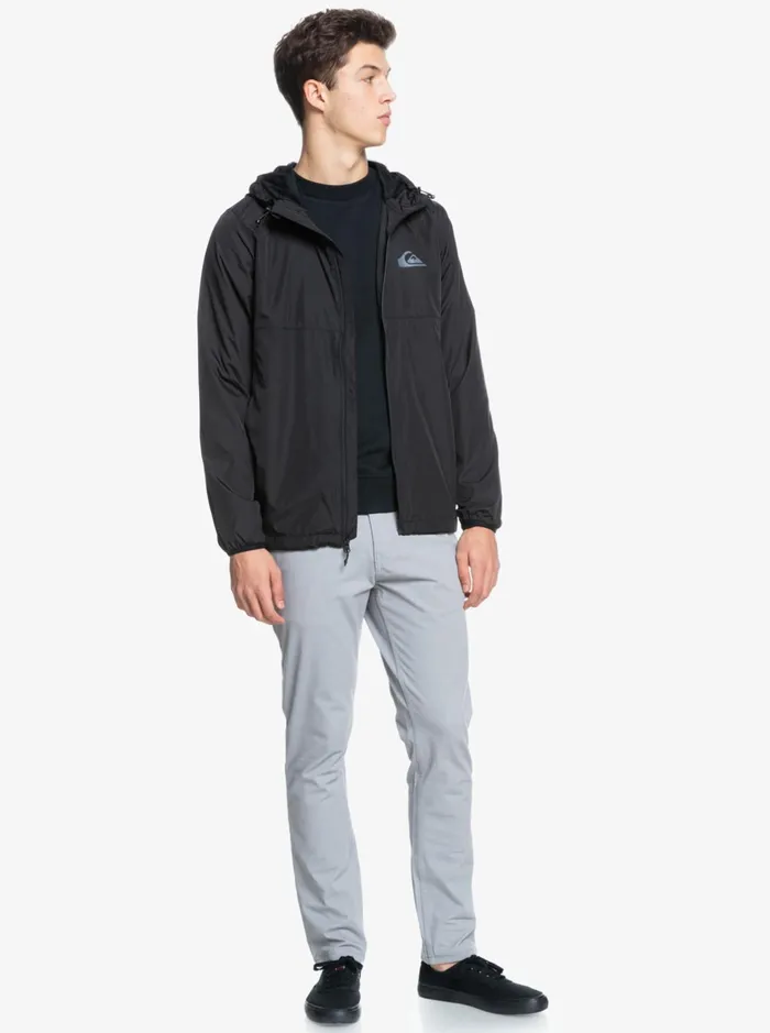 Jackets Men Quiksilver Everyday Windbreaker Jacket Black Jackets Men Quiksilver Everyday Windbreaker Jacket Black