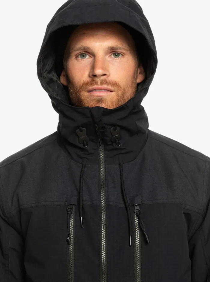Jackets Men Quiksilver Fairbanks Technical Snow Jacket True Black