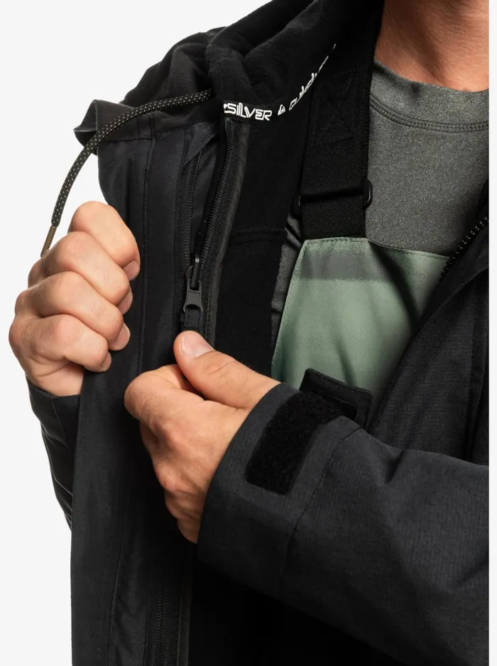 Jackets Men Quiksilver Mission 3In1 Technical Snow Jacket True Black