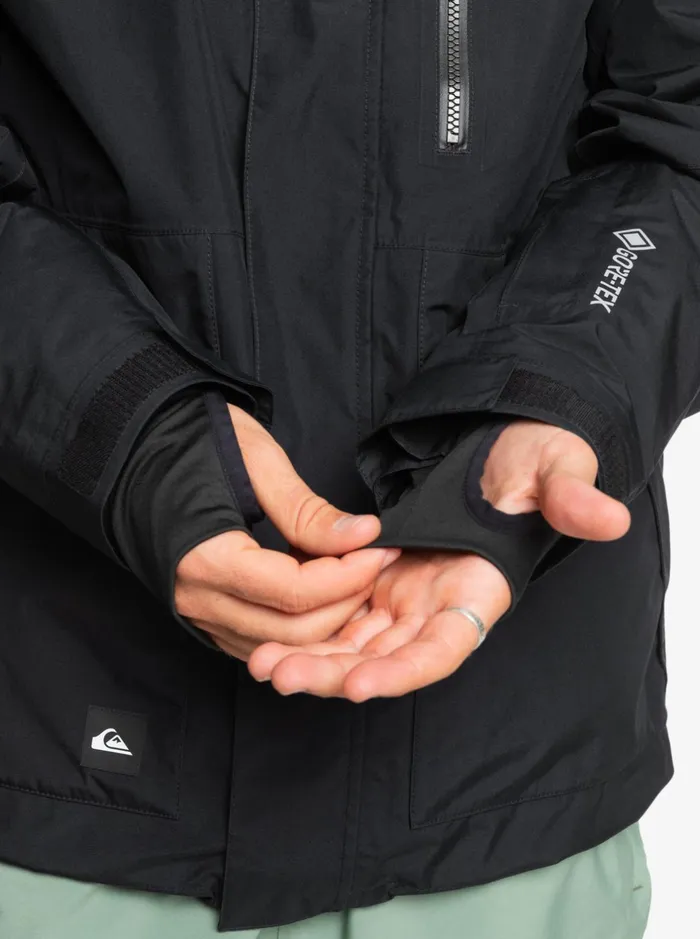 Jackets Men Quiksilver Mission GoreTex Snow Jacket True Black Jackets Men Quiksilver Mission GoreTex Snow Jacket True Black