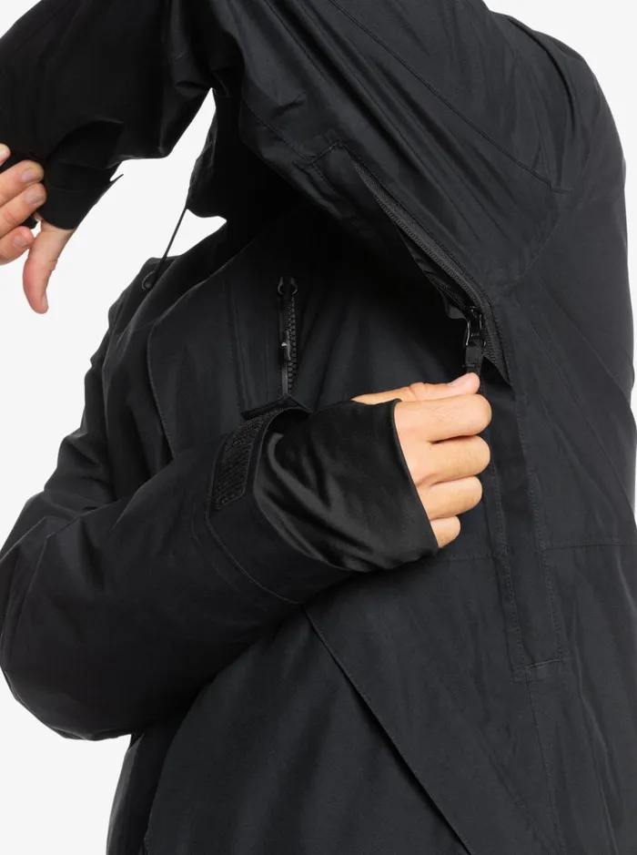 Jackets Men Quiksilver Mission GoreTex Snow Jacket True Black Jackets Men Quiksilver Mission GoreTex Snow Jacket True Black