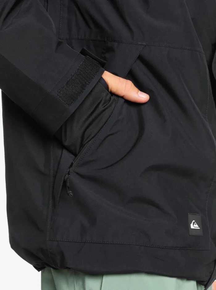 Jackets Men Quiksilver Mission GoreTex Snow Jacket True Black Jackets Men Quiksilver Mission GoreTex Snow Jacket True Black