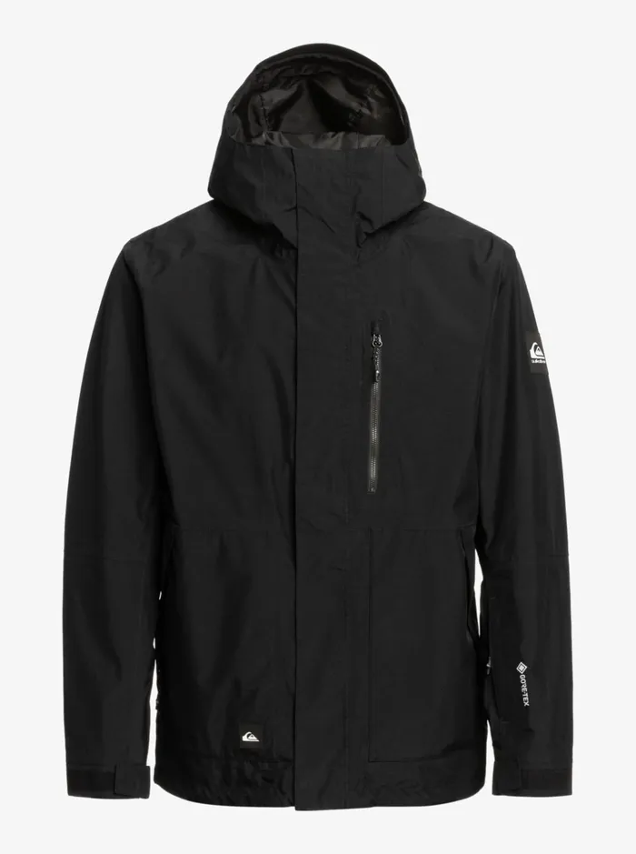 Jackets Men Quiksilver Mission GoreTex Snow Jacket True Black Jackets Men Quiksilver Mission GoreTex Snow Jacket True Black