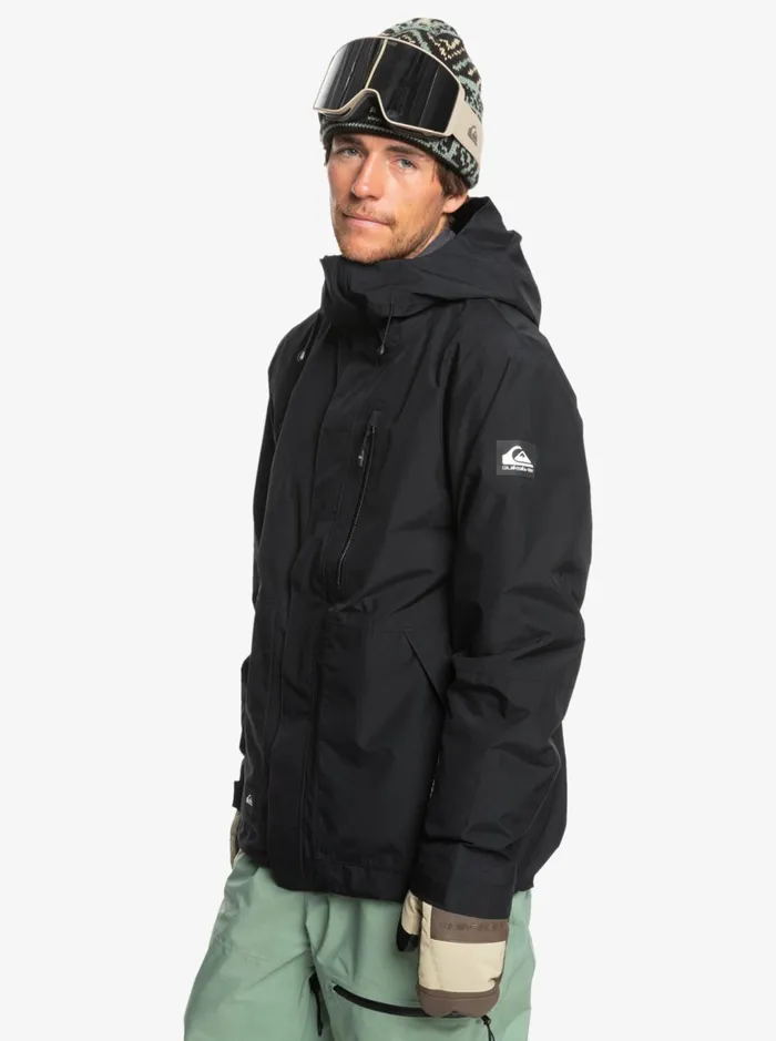 Jackets Men Quiksilver Mission GoreTex Snow Jacket True Black Jackets Men Quiksilver Mission GoreTex Snow Jacket True Black