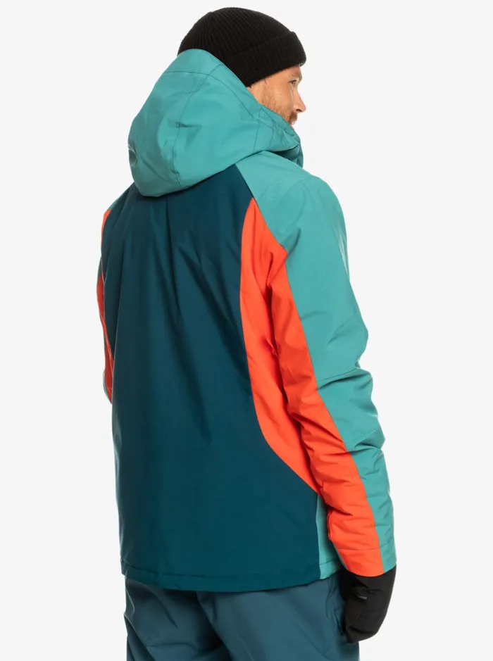 Jackets Men Quiksilver Mission Plus Technical Snow Jacket Majolica Blue
