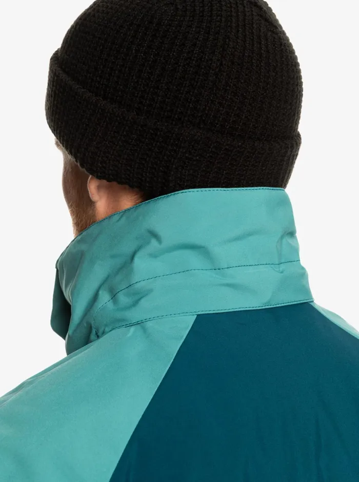 Jackets Men Quiksilver Mission Plus Technical Snow Jacket Majolica Blue