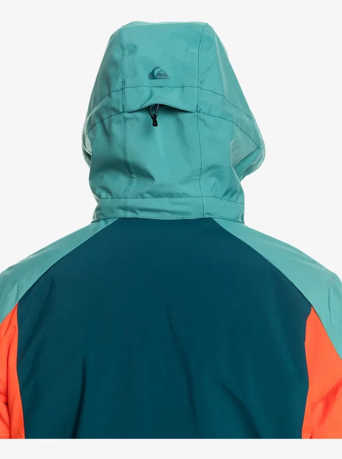 Jackets Men Quiksilver Mission Plus Technical Snow Jacket Majolica Blue