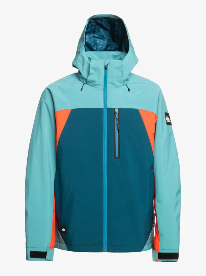 Jackets Men Quiksilver Mission Plus Technical Snow Jacket Majolica Blue