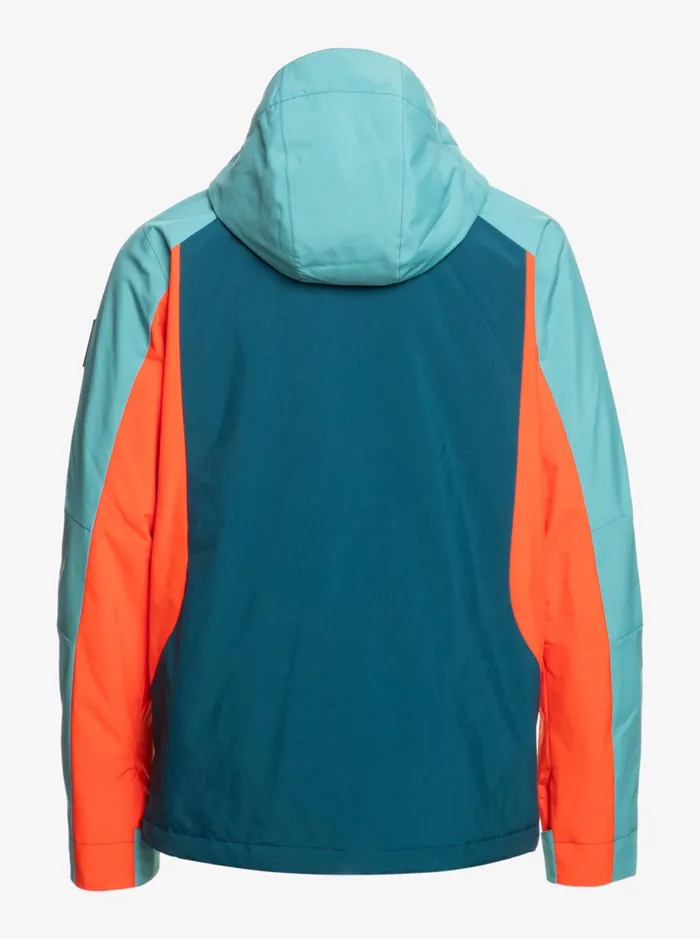 Jackets Men Quiksilver Mission Plus Technical Snow Jacket Majolica Blue