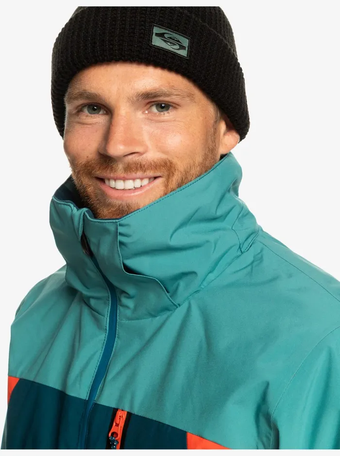 Jackets Men Quiksilver Mission Plus Technical Snow Jacket Majolica Blue