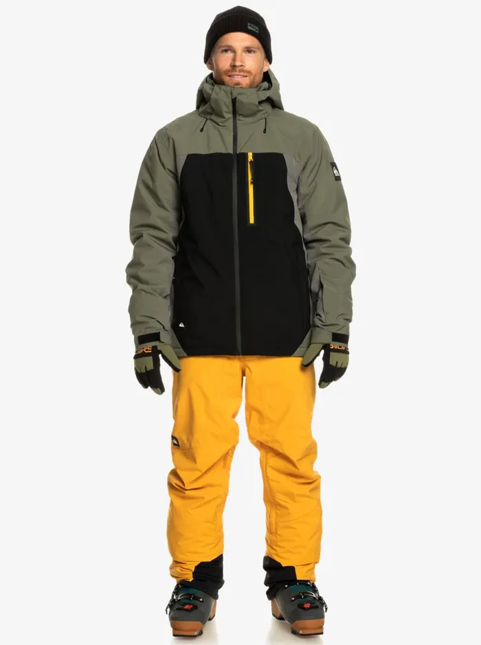 Jackets Men Quiksilver Mission Plus Technical Snow Jacket True Black