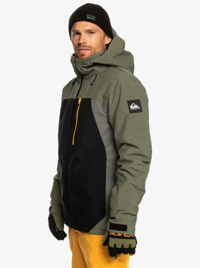 Jackets Men Quiksilver Mission Plus Technical Snow Jacket True Black