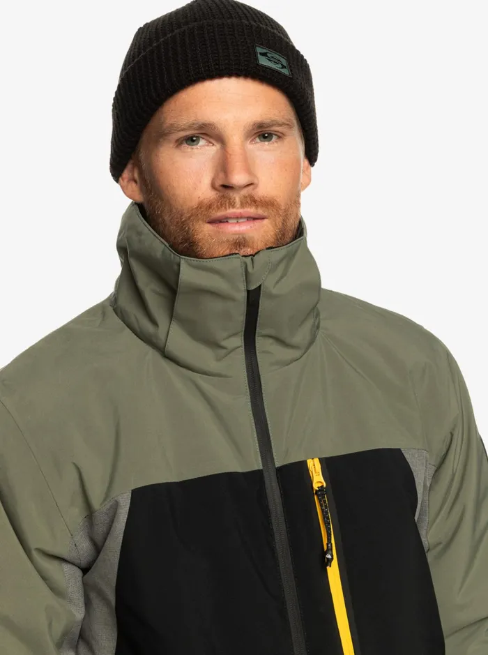 Jackets Men Quiksilver Mission Plus Technical Snow Jacket True Black