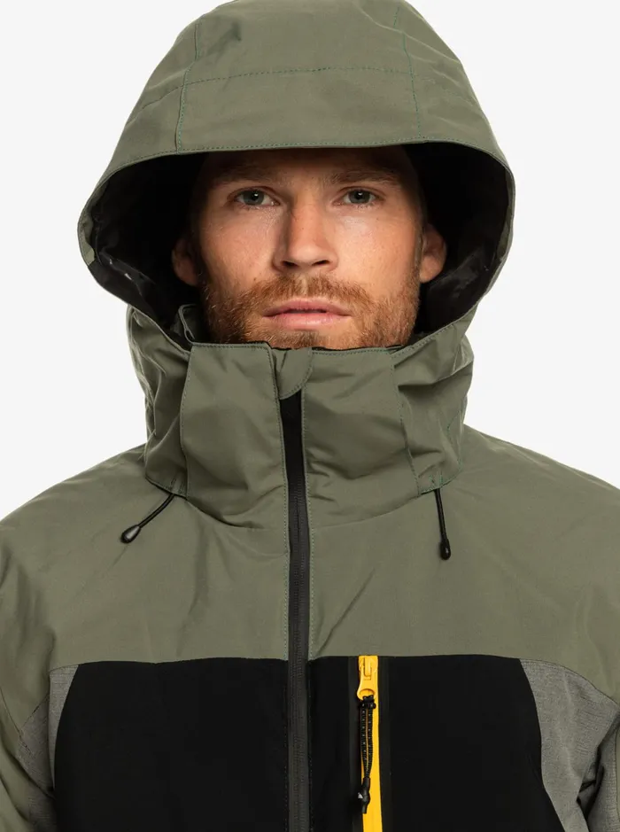 Jackets Men Quiksilver Mission Plus Technical Snow Jacket True Black