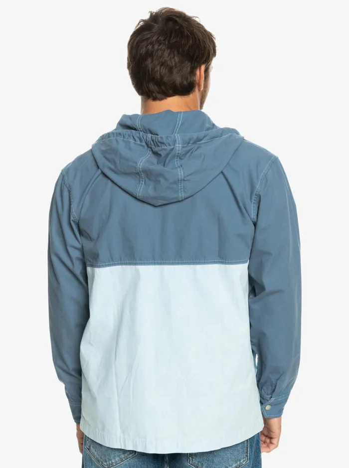 Jackets Men Quiksilver Natural Surf Hooded Jacket Bering Sea