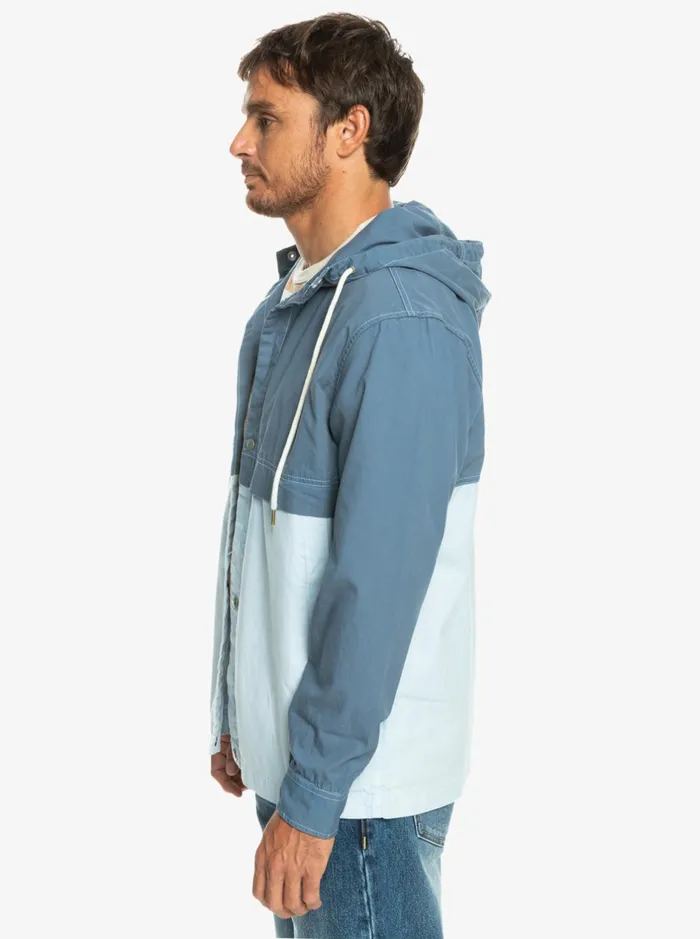 Jackets Men Quiksilver Natural Surf Hooded Jacket Bering Sea
